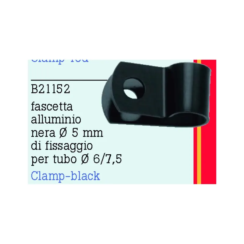 Abrazadera de moto aluminio negro torn 5 FrenTubo B21152