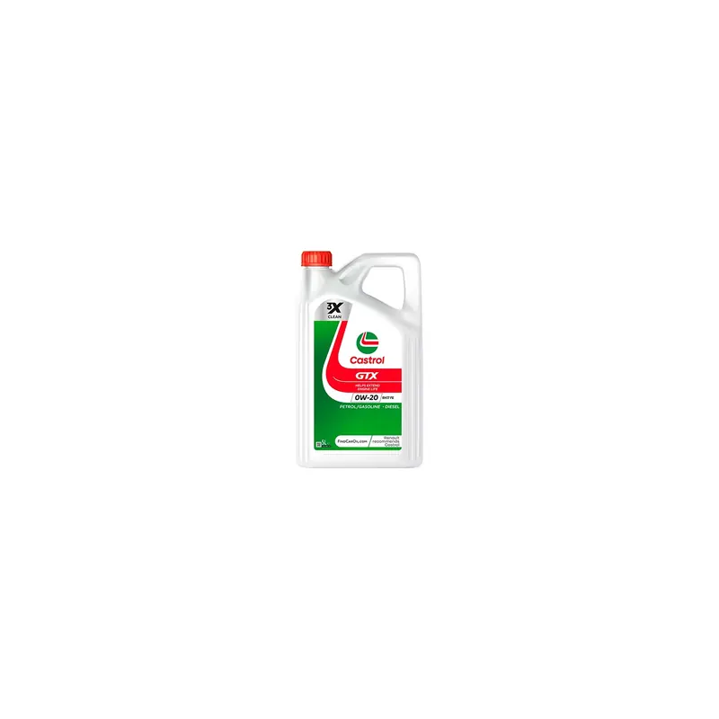 Aceite motor Castrol 0W20 GTX RN 17 FE 160A10