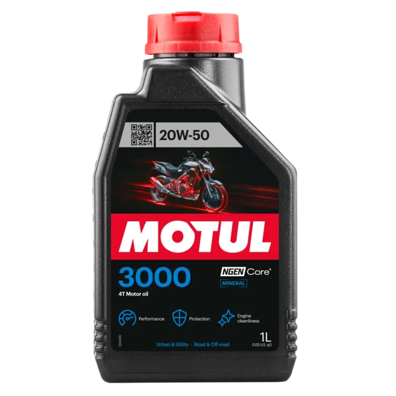 Aceite Motul 107318 3000 20W50 4T 1L