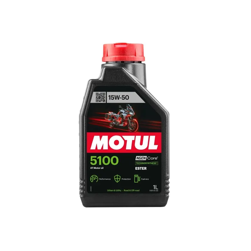 Aceite MOTUL 5100 15W50 4T 1L   104080