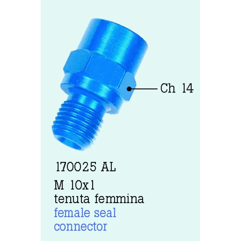 Adaptador MF10X1 cromado FrenTubo 170025CR