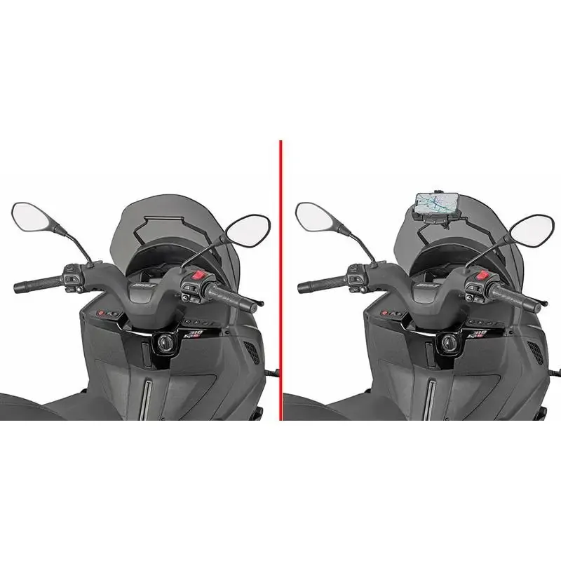 Barra Soporte Givi FB5622 Smartphone/GPS Piaggio MP3 310