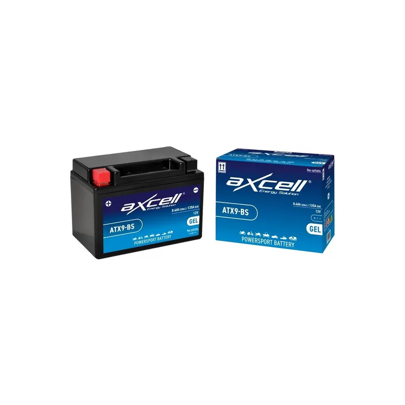 Batería moto Axcell GEL ATX9-BS YTX9BS