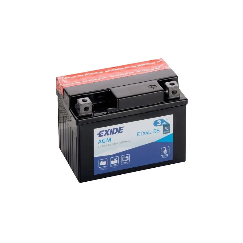 Batería para moto Exide AGM MC Dry YTX4L-BS