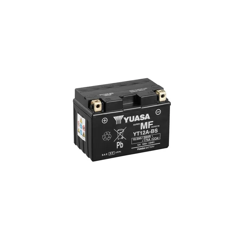 Batería para motocicleta Yuasa YT12A-BS MF 10.5Ah