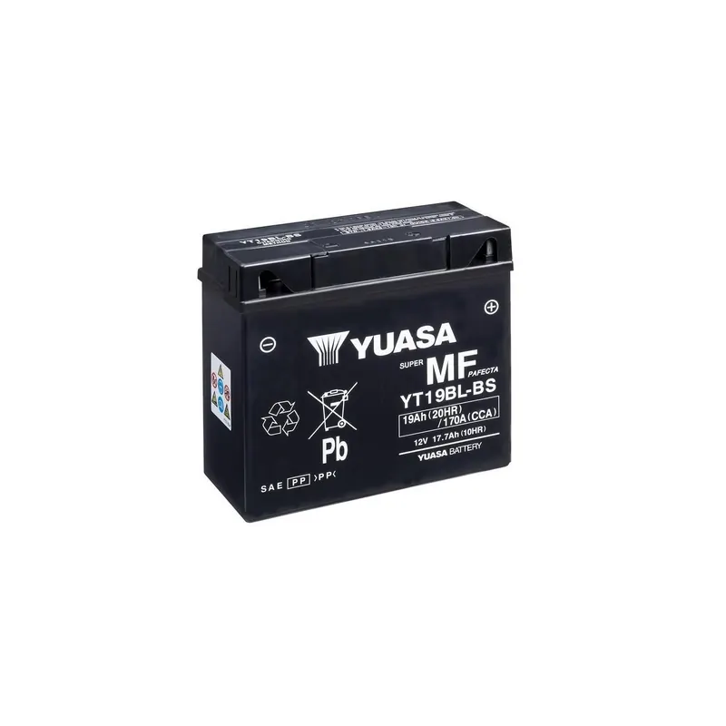 Batería para motocicleta Yuasa YT19BL-BS MF 2.4Ah