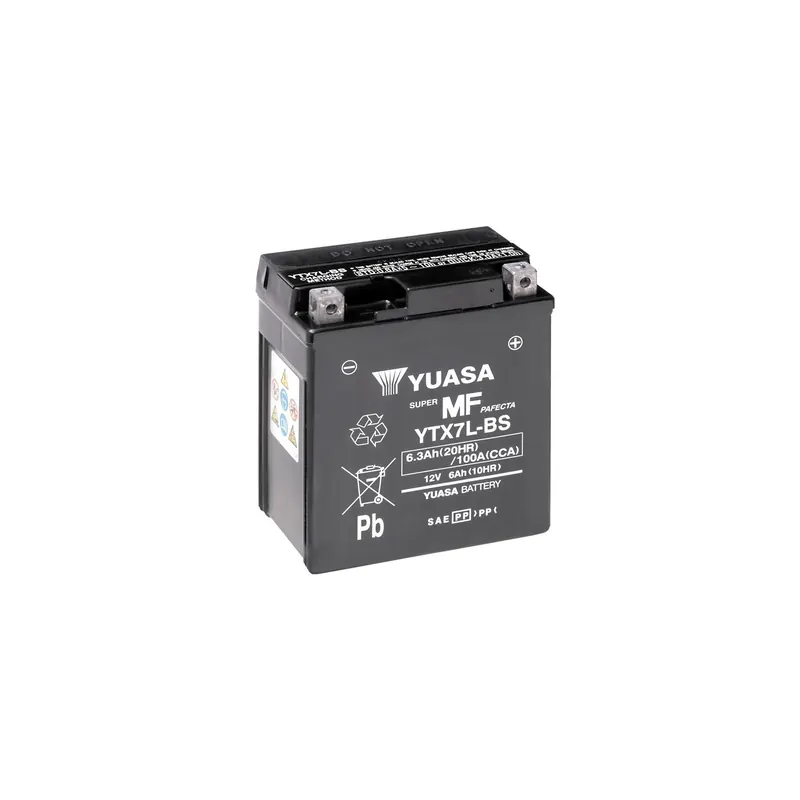 Batería para motocicleta Yuasa YTX7L-BS MF