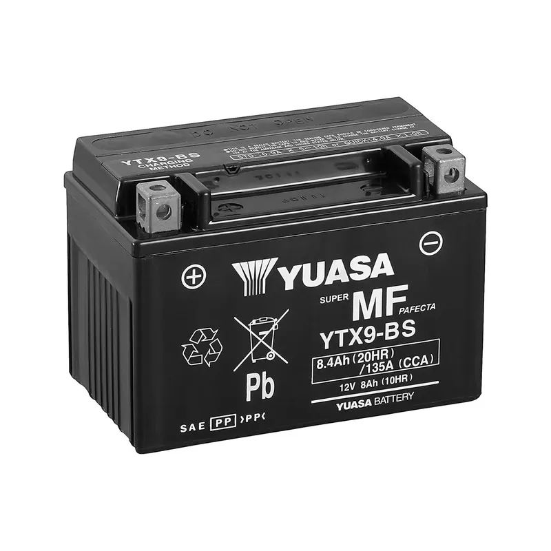 Batería para motocicleta Yuasa YTX9-BS MF