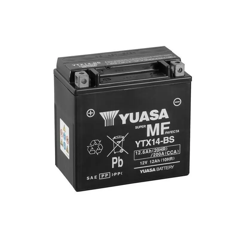 Batería YTX14-BS Yuasa sin mantenimiento