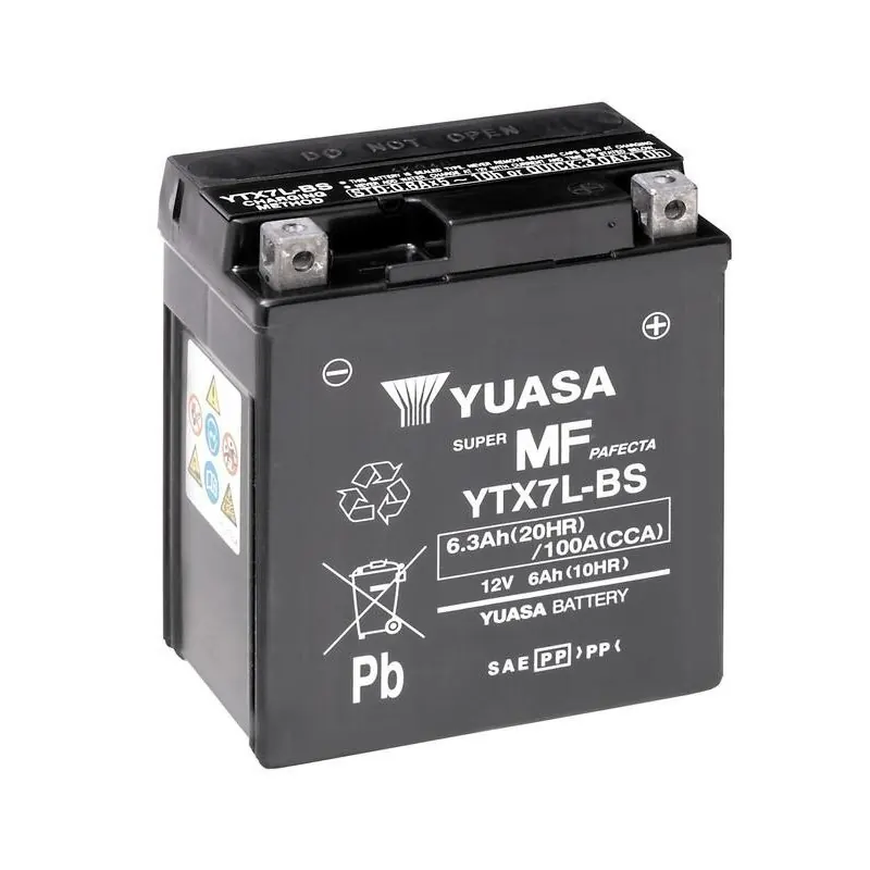Batería YTX7L-BS Yuasa sin mantenimiento