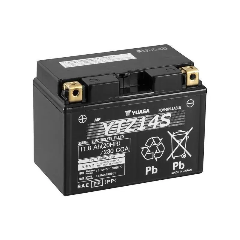 Batería Yuasa YTZ14S Precargada y Activada