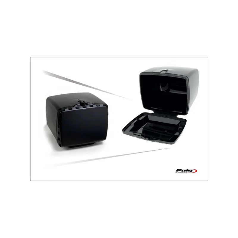 Baúl Puig Megabox negro con cerradura 2328N