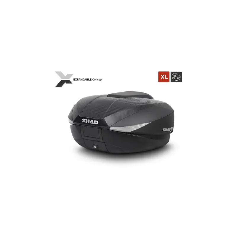 Baúl Shad SH 58X carbono expansible D0B58206