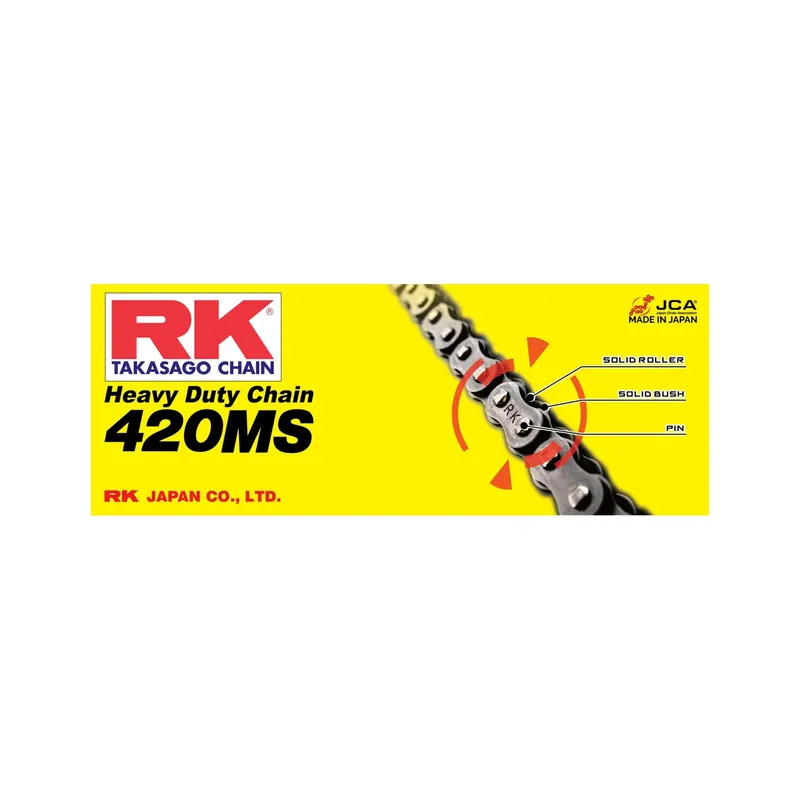 Cadena para moto RK 420SB estándar 142 pasos 420SB142