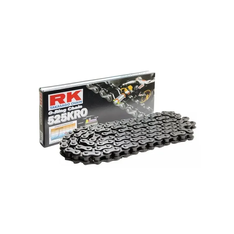 Cadena para moto RK 525 KRO O-RING estándar 112 pasos 525KRO112
