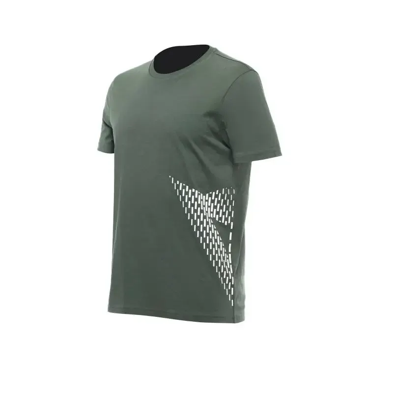 Camiseta Dainese BIG LOGO VERDE/BLANCO