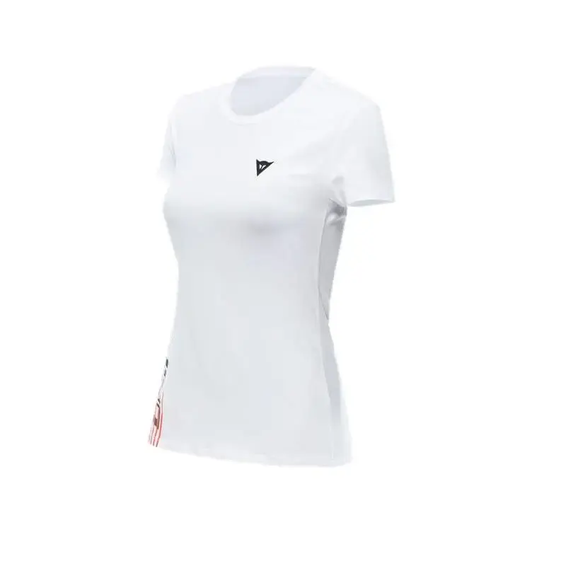 Camiseta Dainese LOGO LADY BLANCA/NEGRA