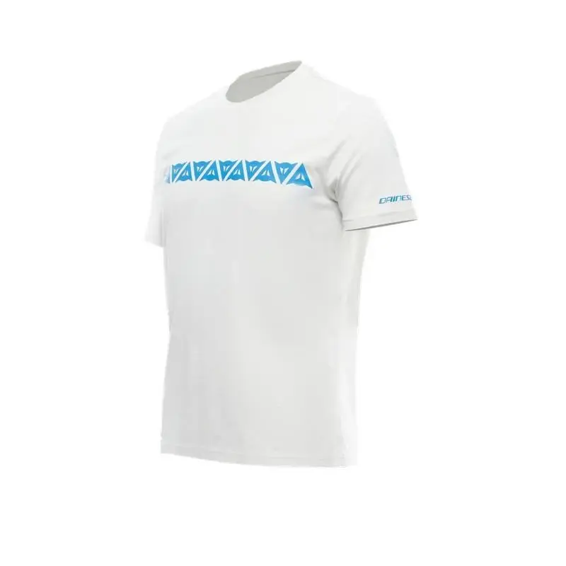 Camiseta Dainese STRIPES GRIS/AZUL