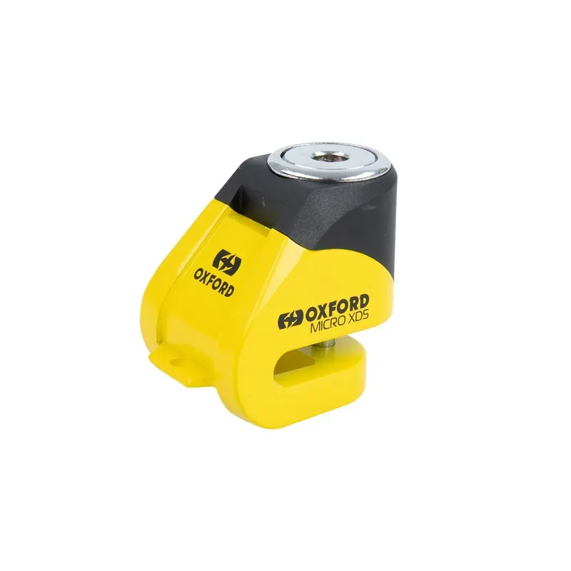 Candado de disco Oxford XD5 amarillo/negro - LK205