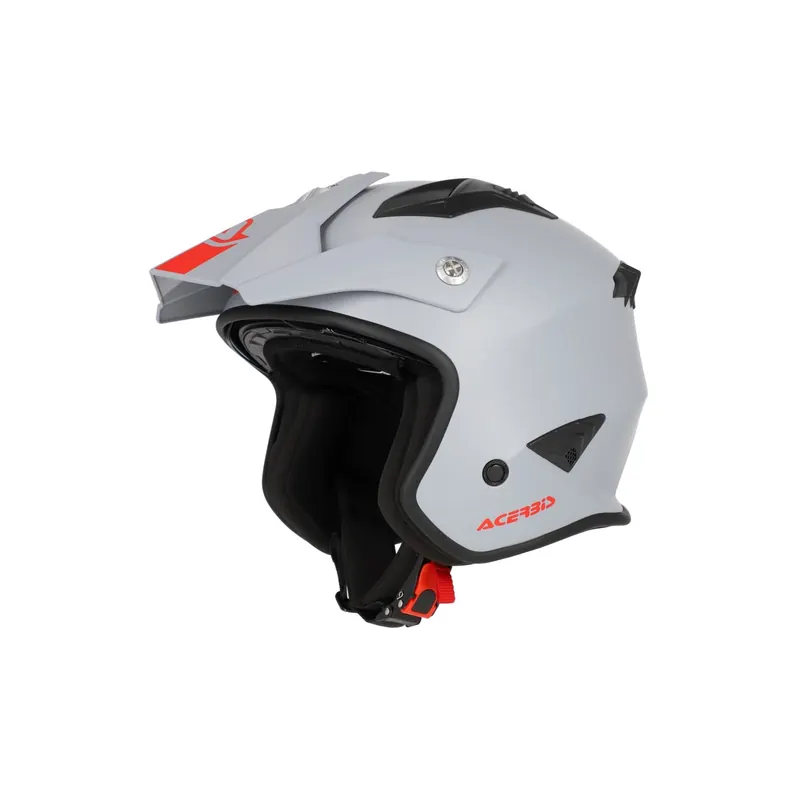 Casco Acerbis Jet Aria 22-06 color gris claro mate 0025055.076