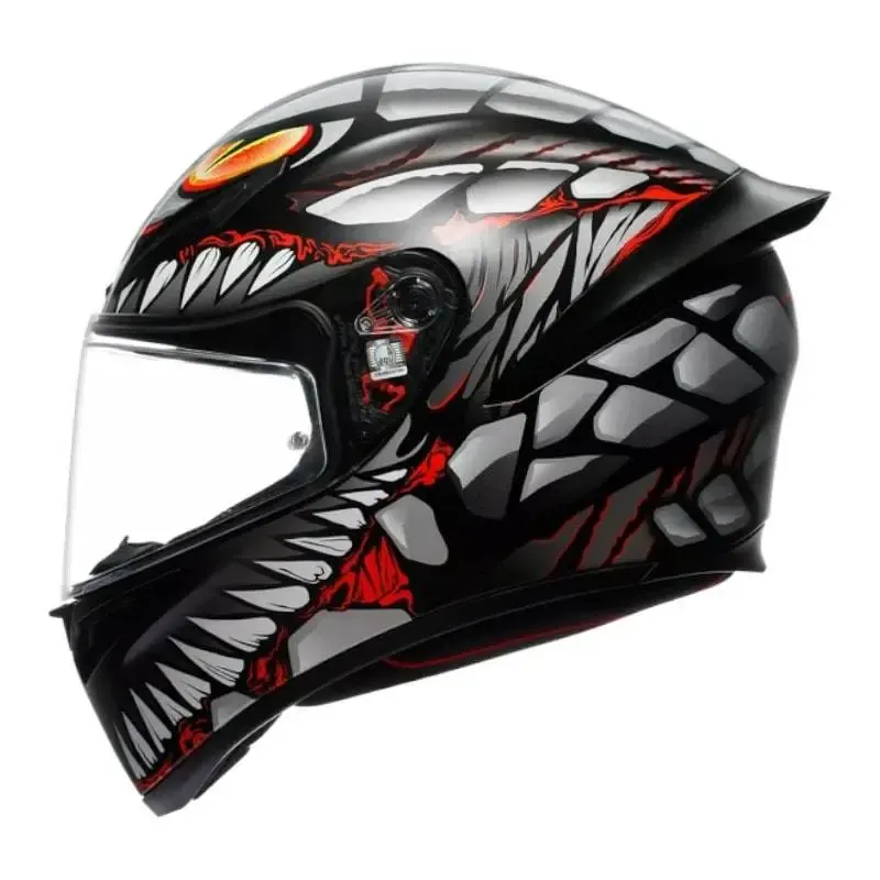 Casco AGV K-1 S LYZARD MATT BLACK/GREY/RED