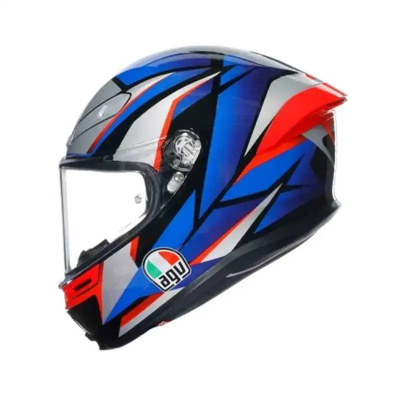 Casco AGV K-6 S SLASHCUT BLACK/BLUE/RED