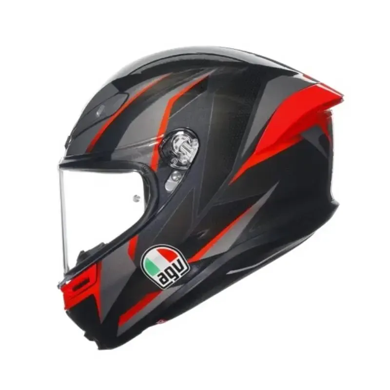 Casco AGV K-6 S SLASHCUT BLACK/GREY/RED