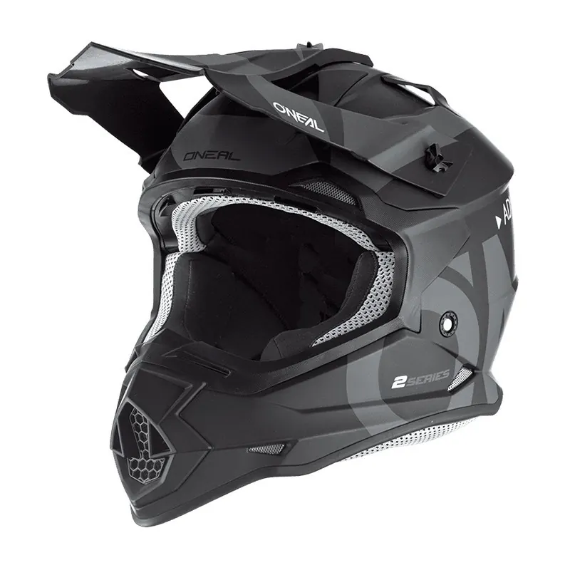Casco de Cross 2SRS Slick gris y negro O'Neal