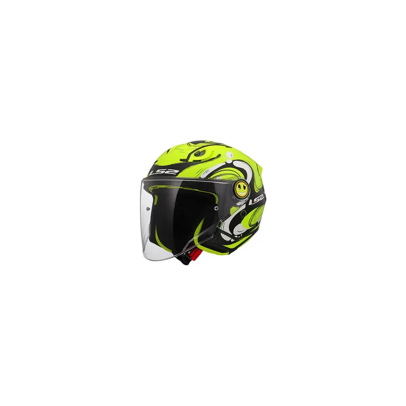 Casco Infantil Jet LS2 OF622 Funny II Junior Glup Amarillo, Negro