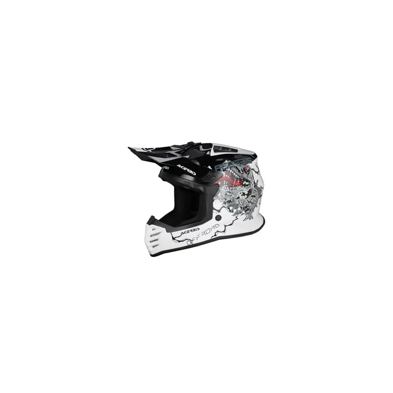 Casco Infantil Motocross Acerbis Profile Blanco, Negro