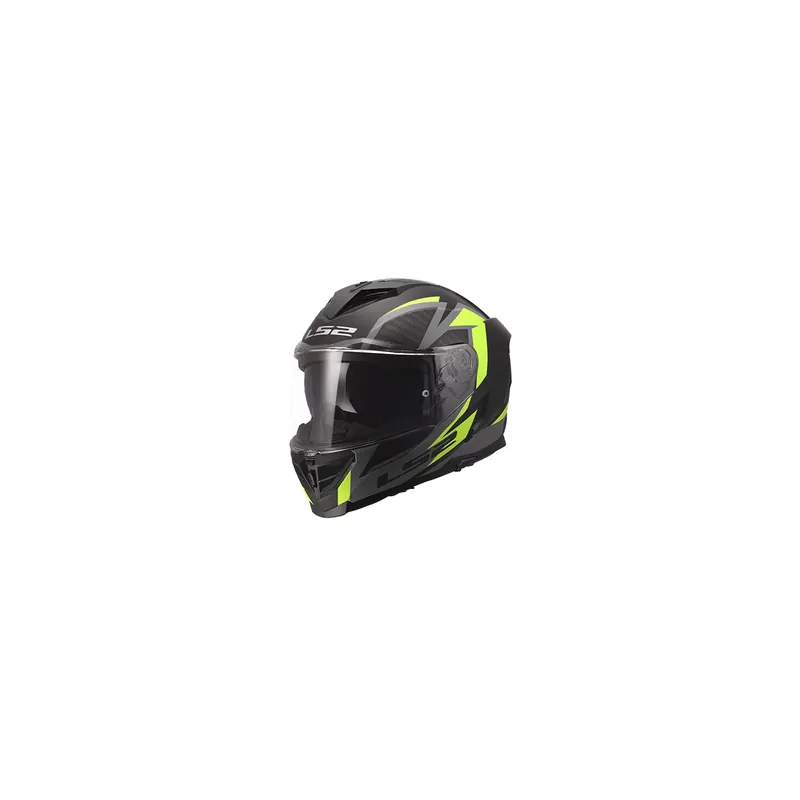 Casco Integral LS2 FF818 Storm III Dynamo Negro Mate, Amarillo