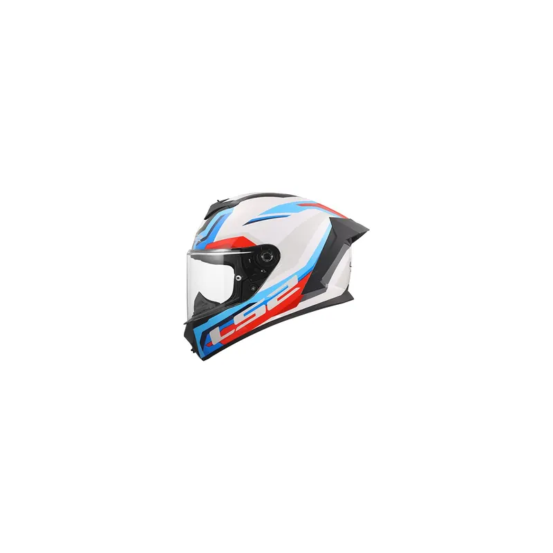 Casco Integral LS2 FF820 Rapid III Hyper Blanco, Azul, Rojo