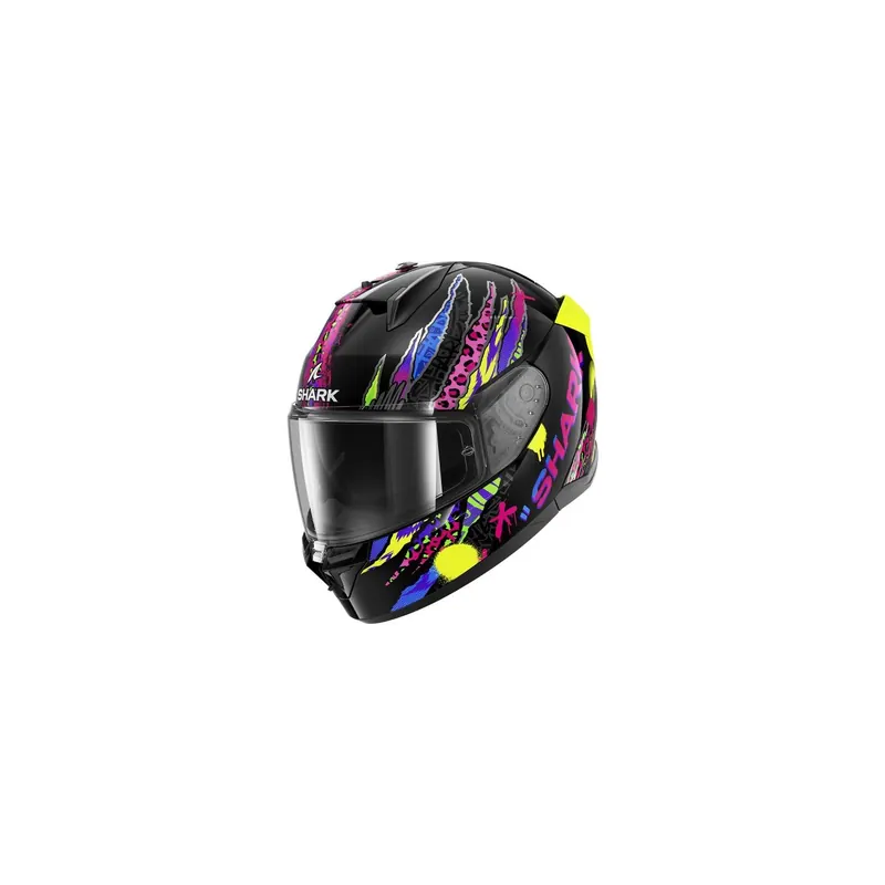 Casco Integral Shark D-Skwal 3 Fawn Negro, Azul, Amarillo