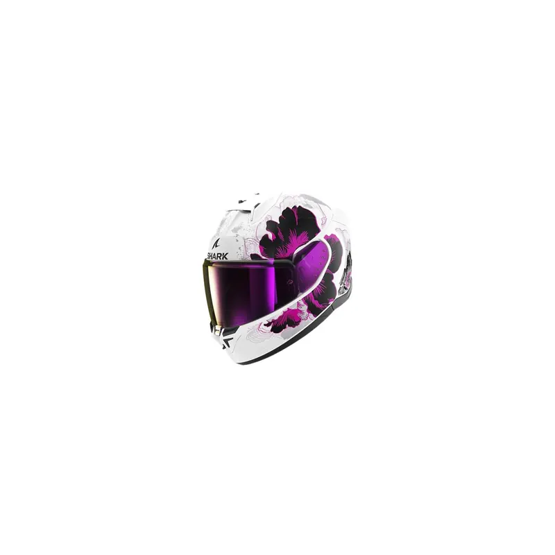 Casco Integral Shark D-Skwal 3 Mayfer Blanco, Rosa