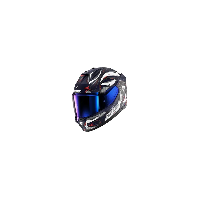 Casco Integral Shark Skwal I3 Linik Azul, Rojo, Blanco
