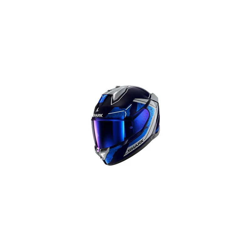 Casco Integral Shark Skwal I3 Rhad Azul Iridium