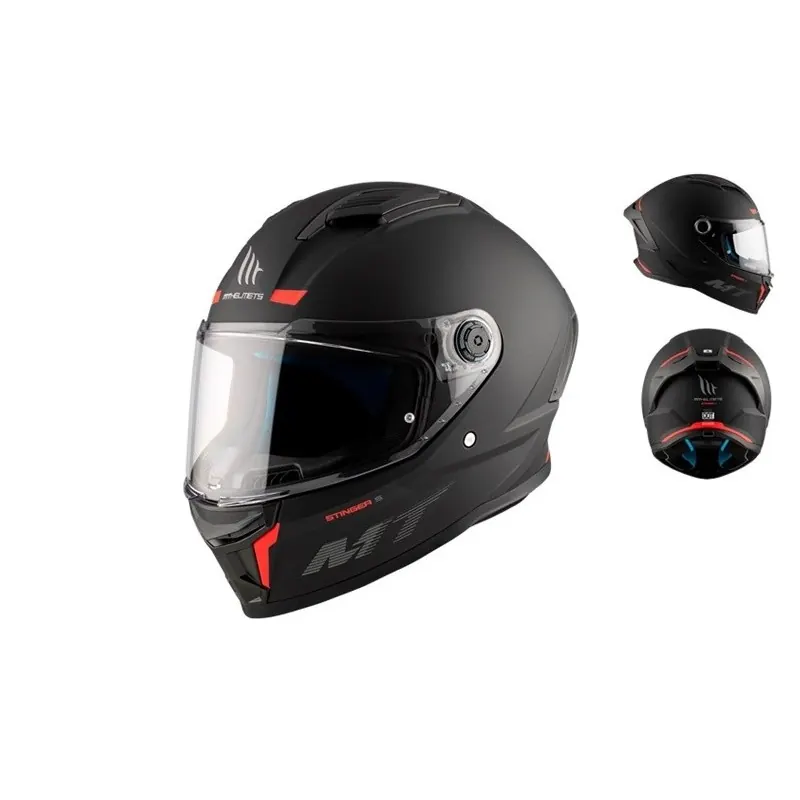 Casco integral Stinger 2 A1 negro mate MT Helmets