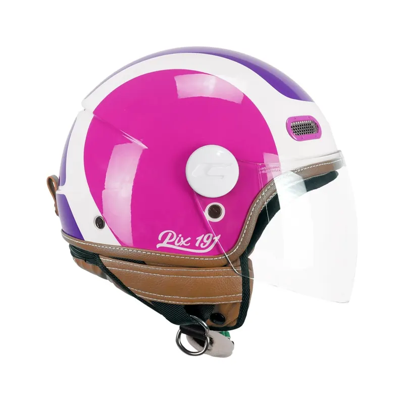 Casco Jet CGM 191 Blanco, Violeta