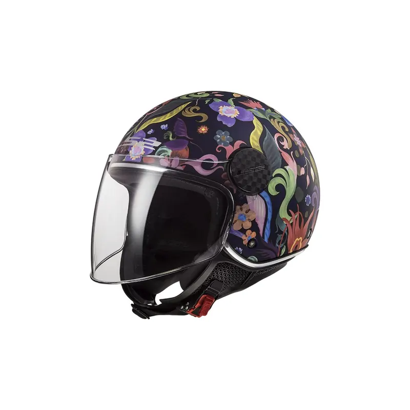 Casco Jet LS2 OF558 Lux II Bloom Estampado - Flower