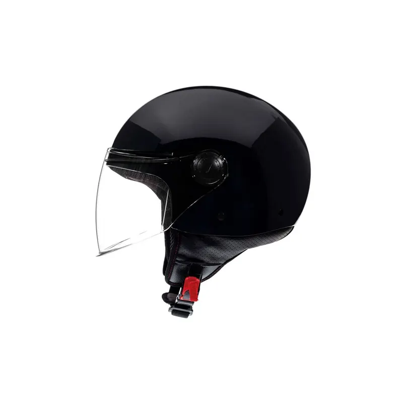 Casco Jet MT Street Solid Negro Brillo