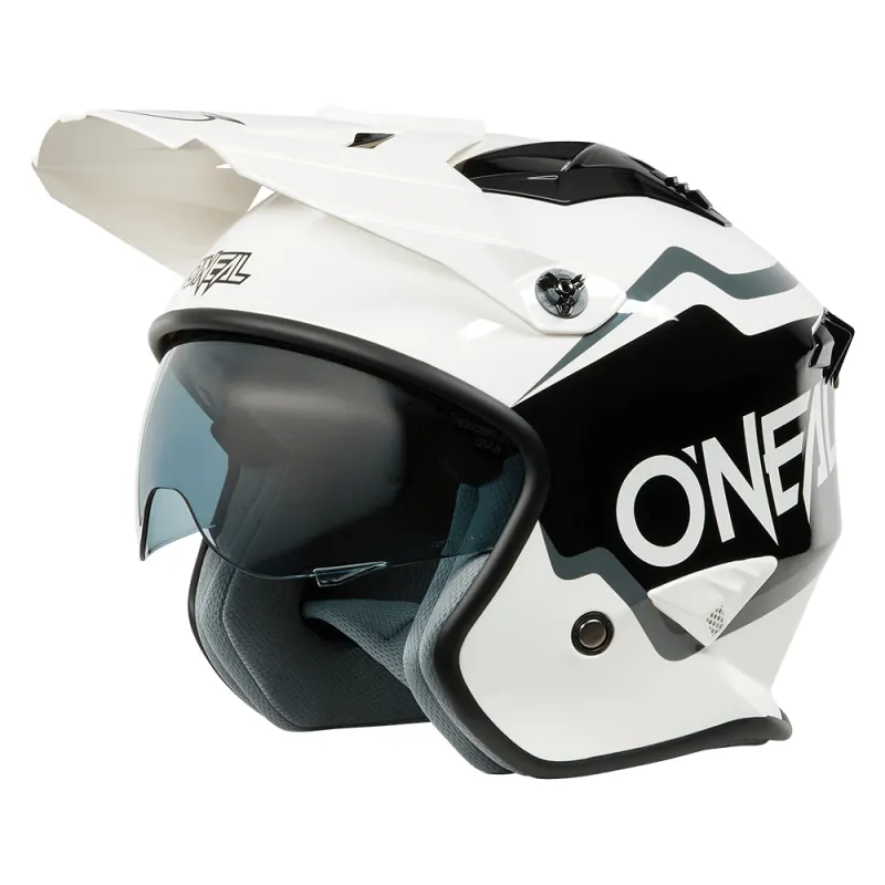 Casco Jet Volt solid black and white - O'neal