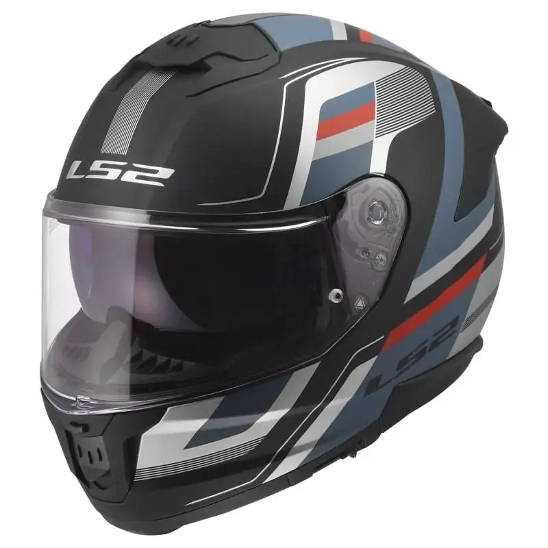 Casco LS2 FF808 Stream II Vintage Matt Black Petrol