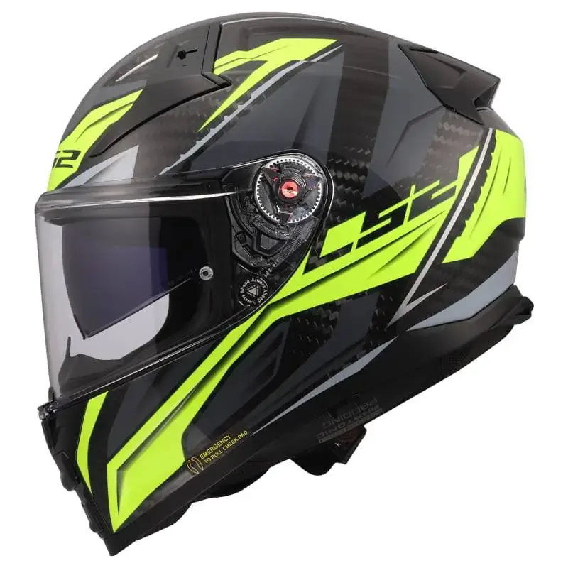 Casco LS2 FF811 Vector II Carbon Savage H-V Yellow