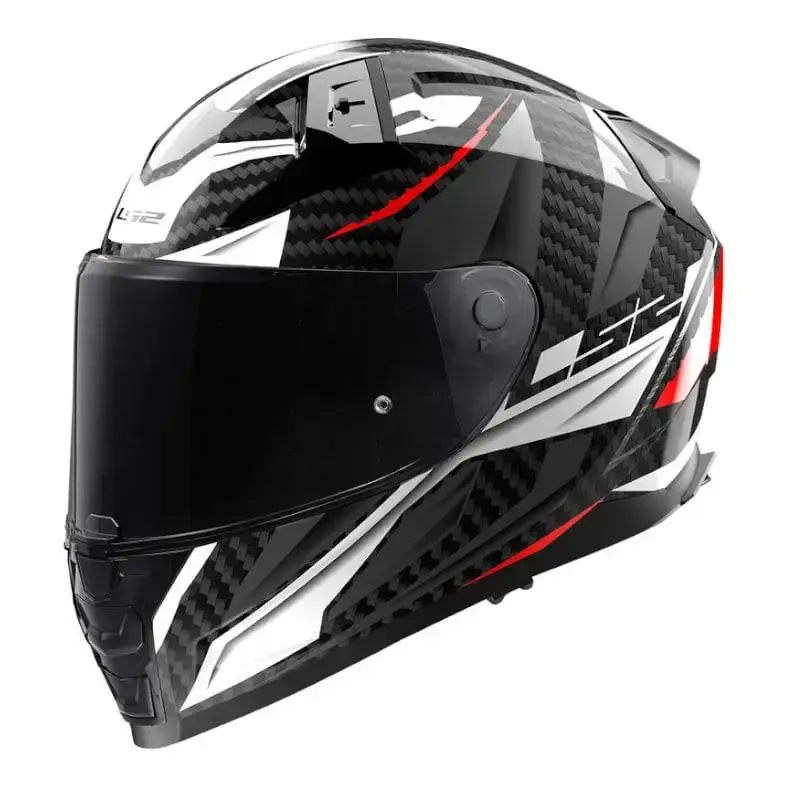 Casco LS2 FF811 Vector II Carbon Savage White Red Grey