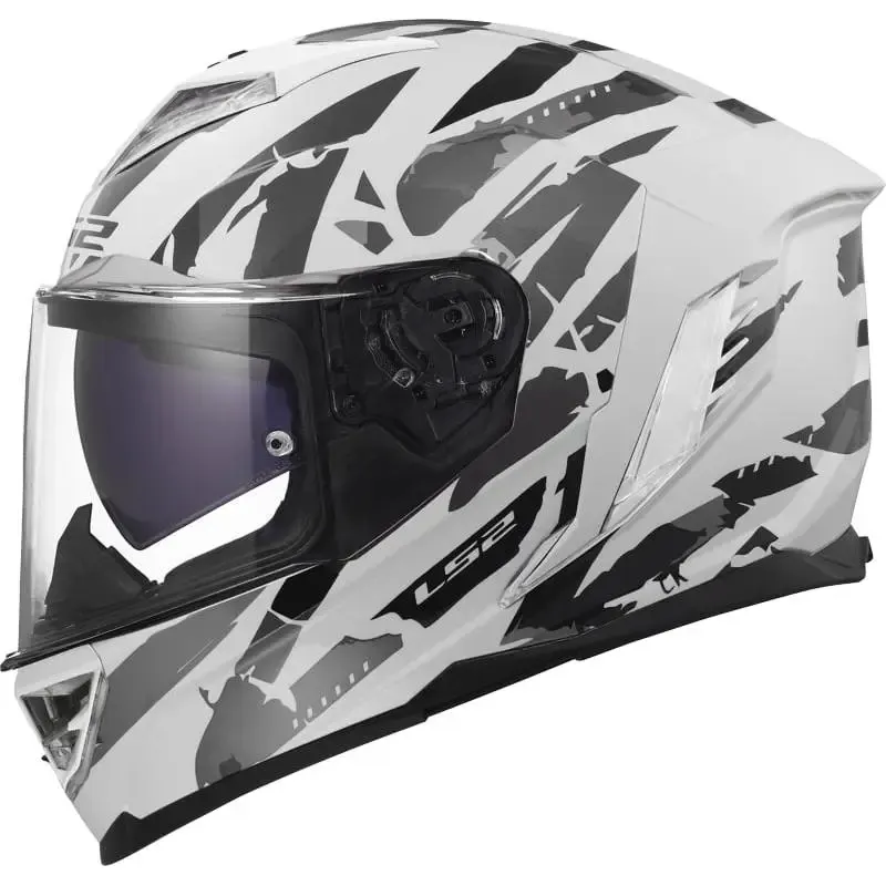 Casco LS2 FF818 Storm III Kaos White Grey