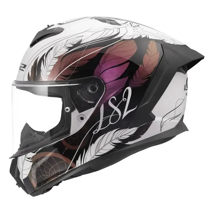 Casco LS2 FF820 Rapid III Boho White Black Pink
