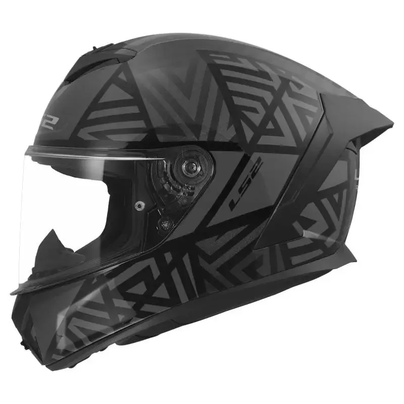 Casco LS2 FF820 Rapid III Labyrinth Black Grey
