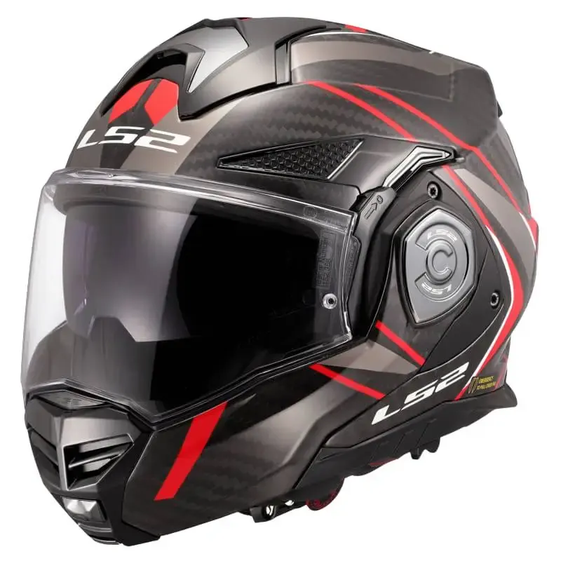 Casco LS2 FF901 Advant X Carbon Future II Red