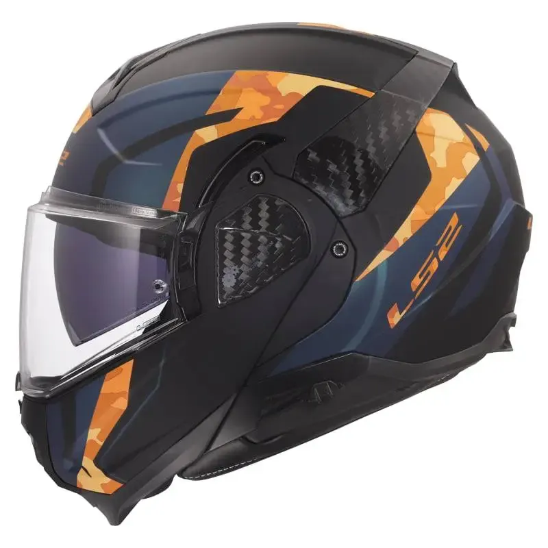 Casco LS2 FF910 Advant II Glide Matt Black Orange