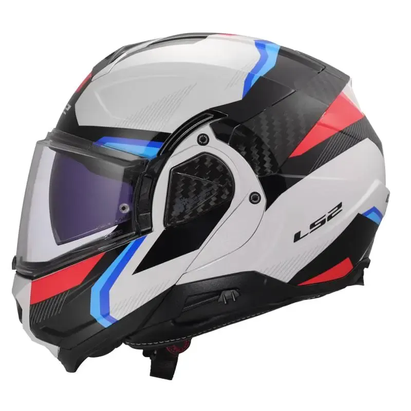 Casco LS2 FF910 Advant II Triple White Blue Red